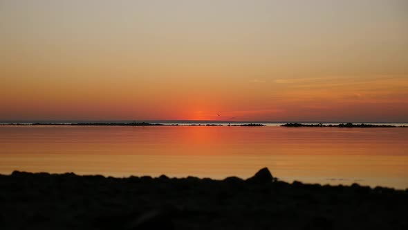 Summer Sunset By the Sea