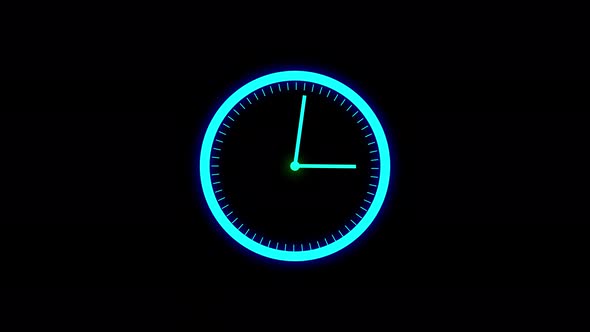 Technology timer clock animation. Vd 30