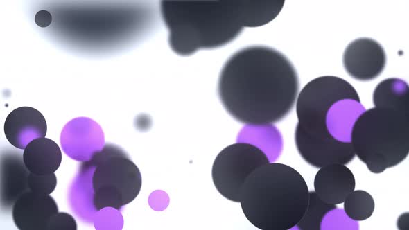 Flashing particles on black background