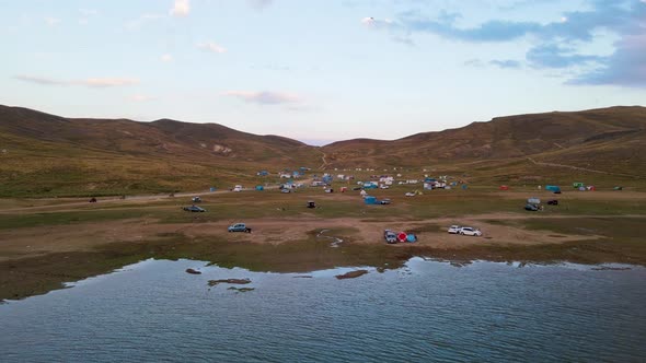 Mountain, Lake View, and Campers