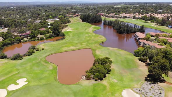 Aerial View of a Golf Course