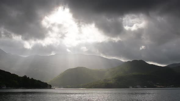 Storm Clouds Over The Mountains