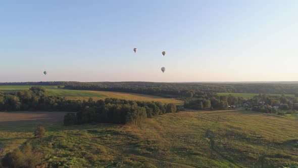 Hot Air Balloons in Sky