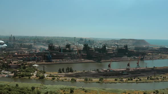 A Drone View of the Azovstal Plant Before the War Between Ukraine and Russia