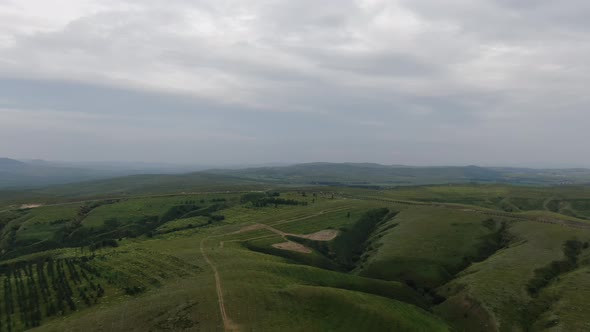 The shape of the "lung" in Inner Mongolia grassland