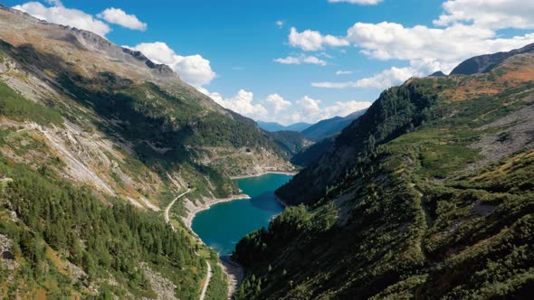 Hyperlapse of Mountain Lake in Carinthia, Austria