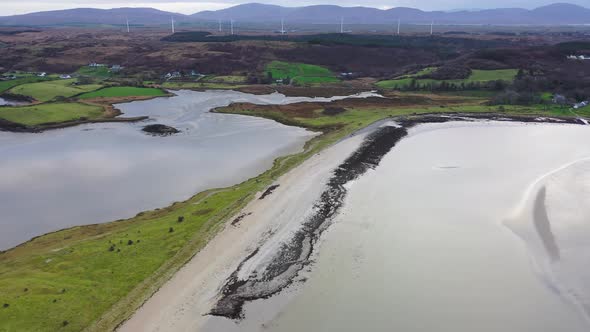 Sandy Beach in Gweebarra Bay By Lettermacaward in County Donegal  Ireland