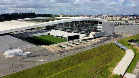 Brazilian sports centre cityscape at Sao Paulo city.