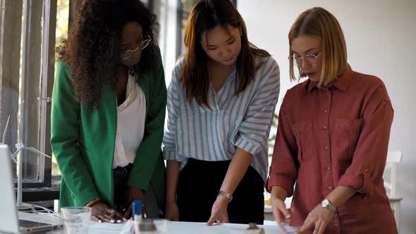 Portrait of young businesswomen at office