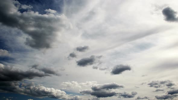 Dark Gray Sky And Clouds