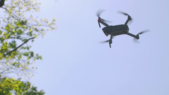Drone Hovers In The Sky alt