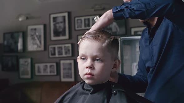 Boy in Kid’s Barbershop