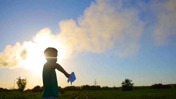 Child Hand With Paper Plane