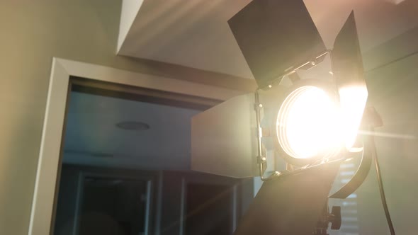 Cinematic Continuous Yellow Light Setup in Studio