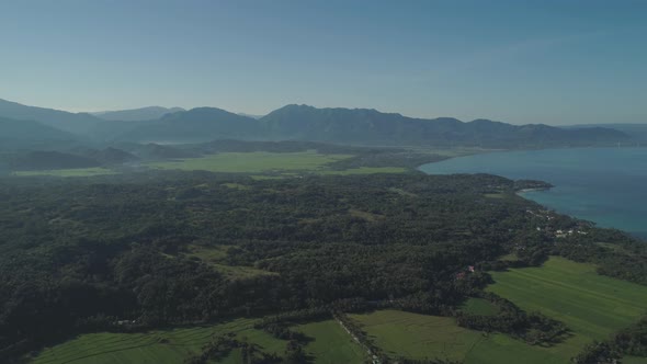 View Mountain Ocean Landscape