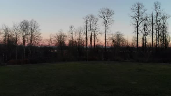 Various drone shots in New Westminster, Pitt Meadows and Coquitlam, BC, Canada. Winter 2018