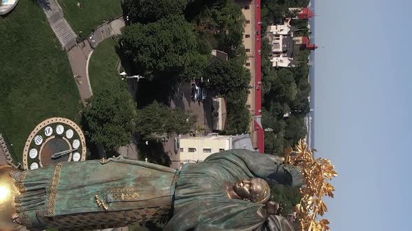 Monument on Independence Square in Kyiv Ukraine