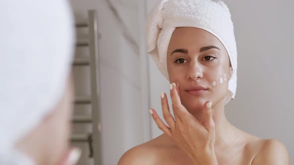 Extreme Close Up Female Face Skin Care