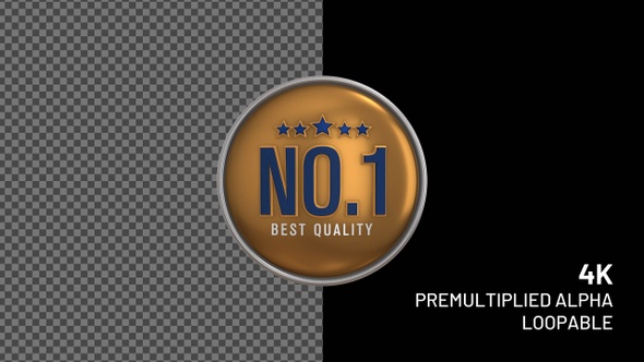 No.1 Best Quality Number One badge alt