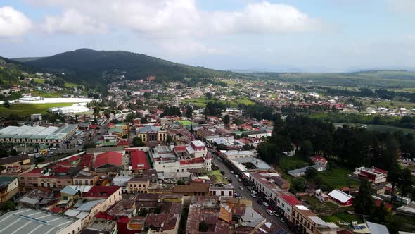 View of Palace and town of El Oro in estado de mexico