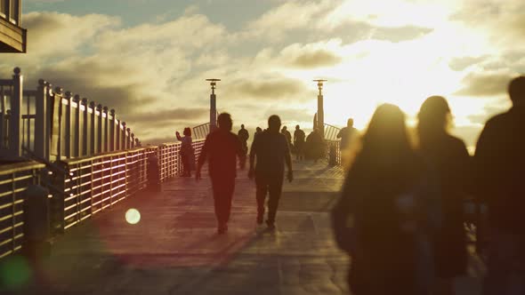 Walking on Hermosa Beach Pier