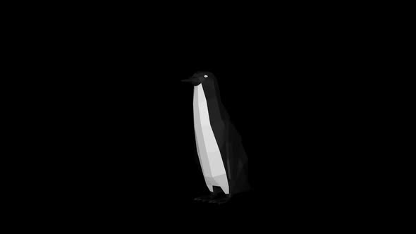 Low Poly Penguin Idle