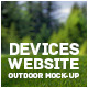 Devices website outdoor Mock-up - GraphicRiver Item for Sale