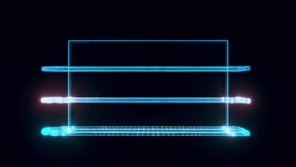 Modern Shelf Hologram 4k alt