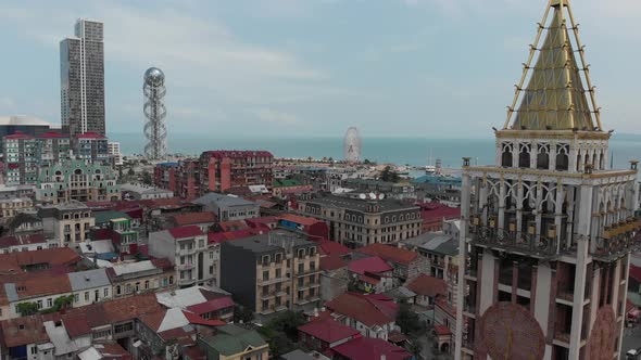 Aerial view of Piazza Batumi, Georgia