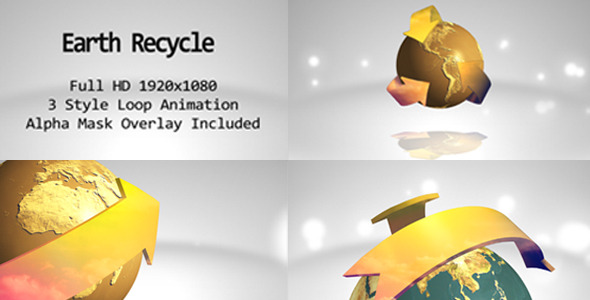 Earth Recycle Animated Symbol