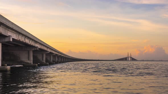 Sunshine Skyway Bridge in Florida, USA