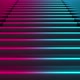 Escalator with neon lights Abstract background with rolling stairs LOOP - VideoHive Item for Sale