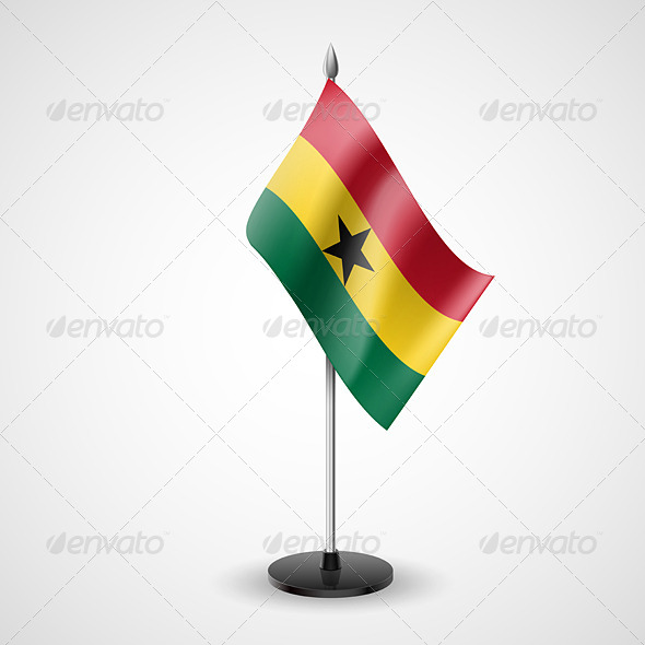 Table Flag of Ghana