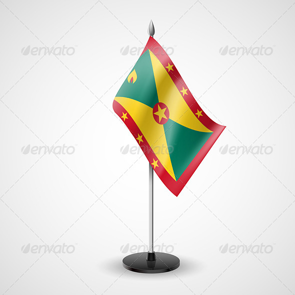 Table Flag of Grenada