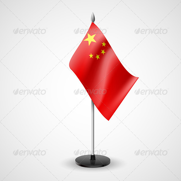 Table Flag of China