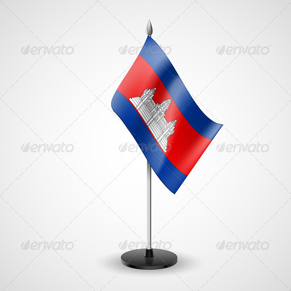 Table Flag of Cambodia