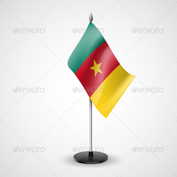 Table Flag of Cameroon