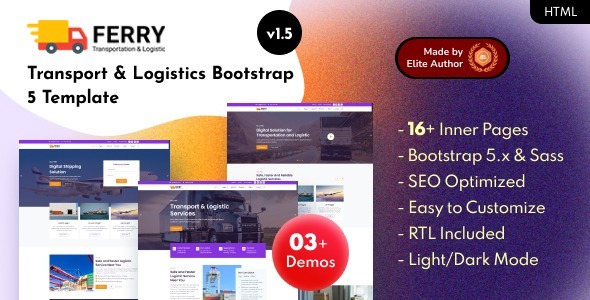 Ferry - Transport & Logistics Bootstrap 5 Template