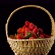 Fresh tasty raspberry in the basket turns on plate - VideoHive Item for Sale