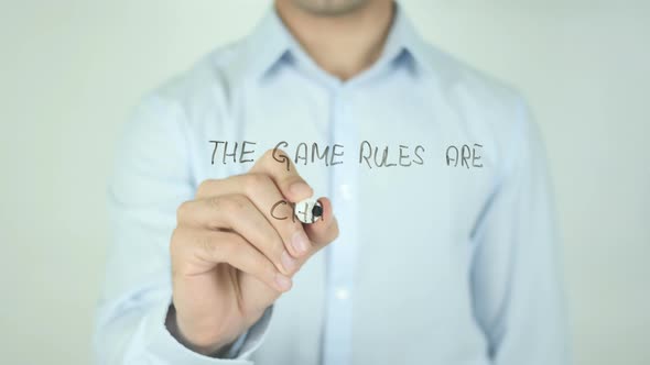 The Game Rules Are Changing�, Writing On Screen