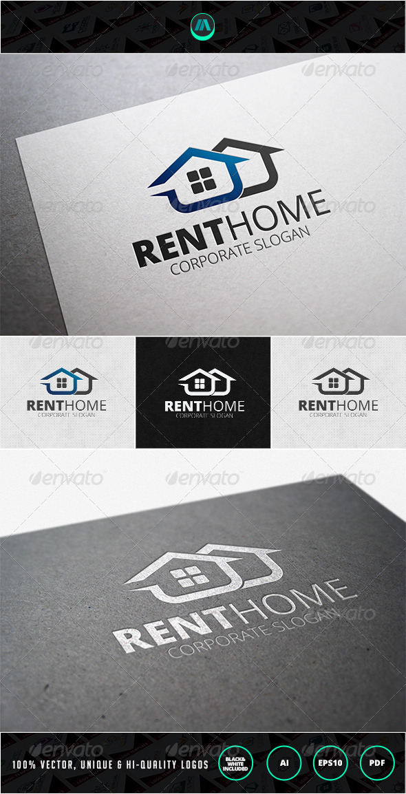 Rent Home Logo Template