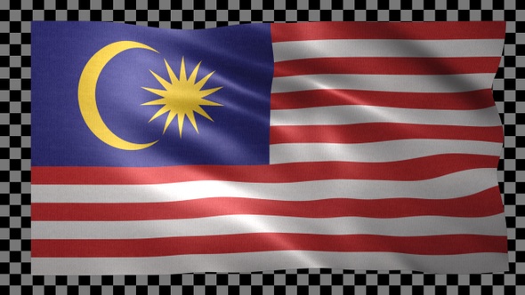 Malaysia waving flag looped alt