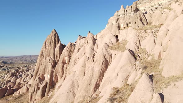 Cappadocia Landscape Aerial View. Turkey. Goreme National Park