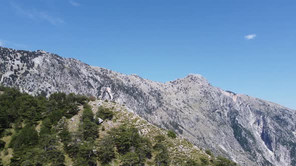 Road in the Mountains on the Llogara Pass in Albania