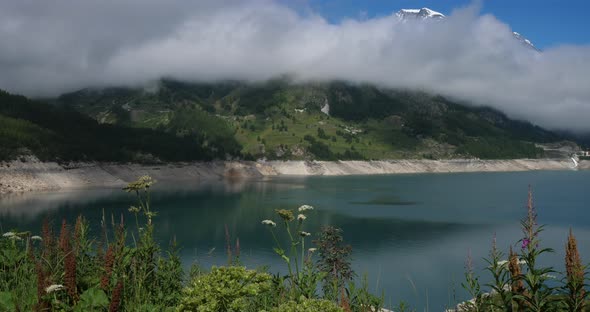 Lake of Tignes, Savoie department, french Alps, France