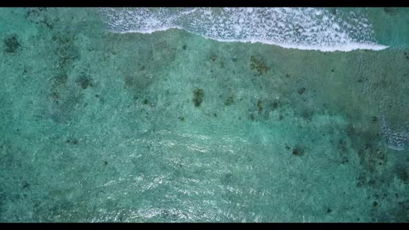 Aerial view sky of tropical lagoon beach trip by blue ocean and white sandy background of a daytrip 