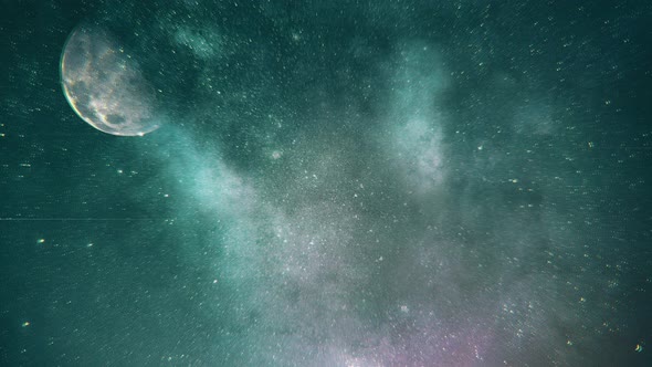 Abstract Space Stars background