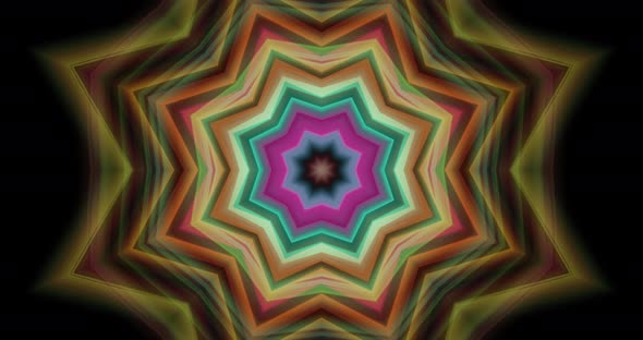 Abstract kaleidoscope background  animation.Geometric movie.