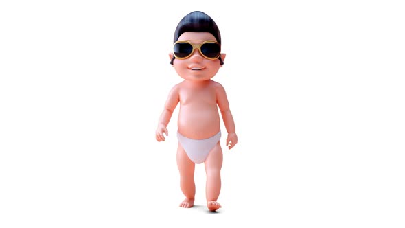 Fun 3D cartoon baby rocker