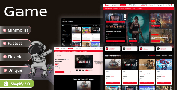 Game - Digital Gaming Store Shopify 2.0 Theme